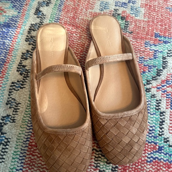 Madewell Brown Woven Mules - Picture 3 of 4